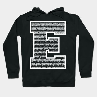 E White Hoodie